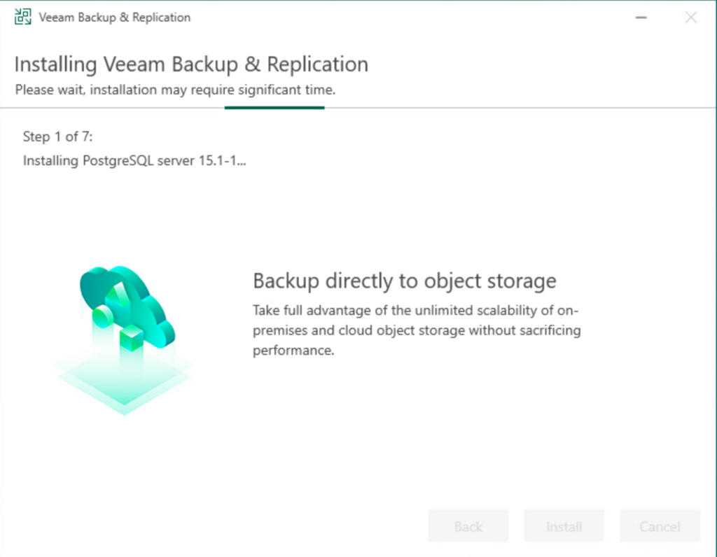 Installing Veeam