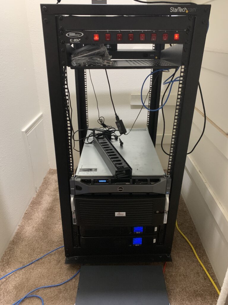 My rack moved to my new house.